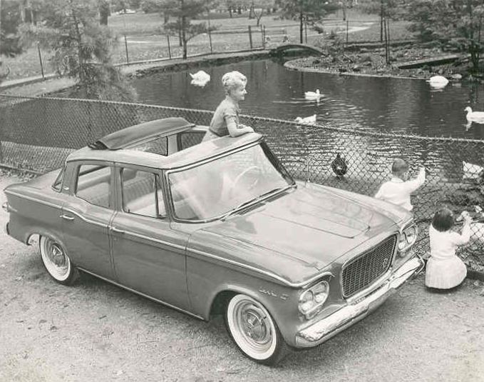 1961 Lark hardtop with Skytop - Factory Photo