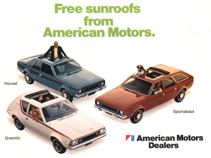 AMC advertisement with sunroofs